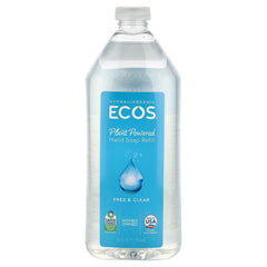 ECOS refill pouch front view showing clear label and eco-friendly design benefit