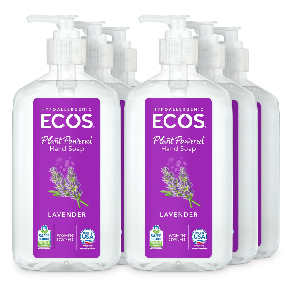 ECOS front packaging showing lavender label and clean design benefits
