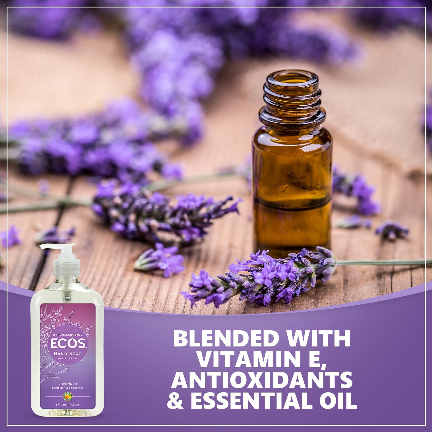 ECOS botanical ingredients photo showing plant-based formula benefit