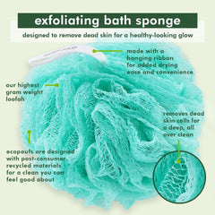 EcoTools close-up of recycled mesh texture demonstrating gentle exfoliation benefit