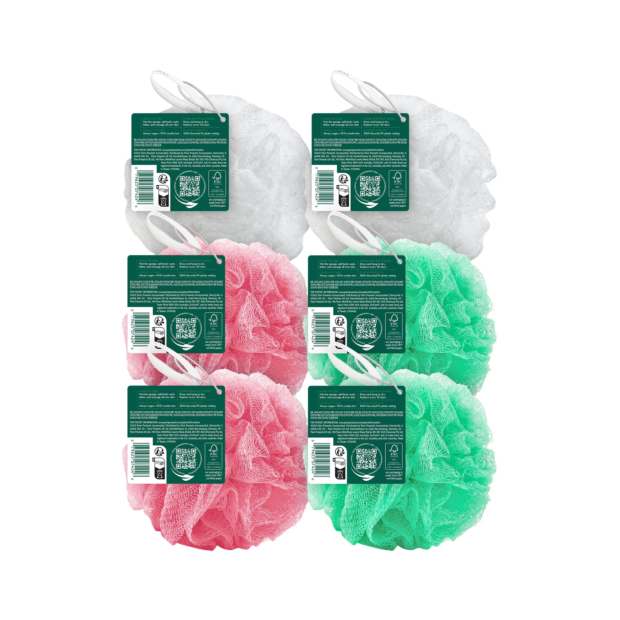 EcoTools recycled material label highlighting eco-conscious construction benefit