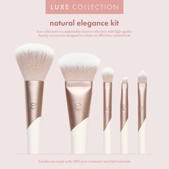 EcoTools angled complexion brush close-up for smooth foundation blending