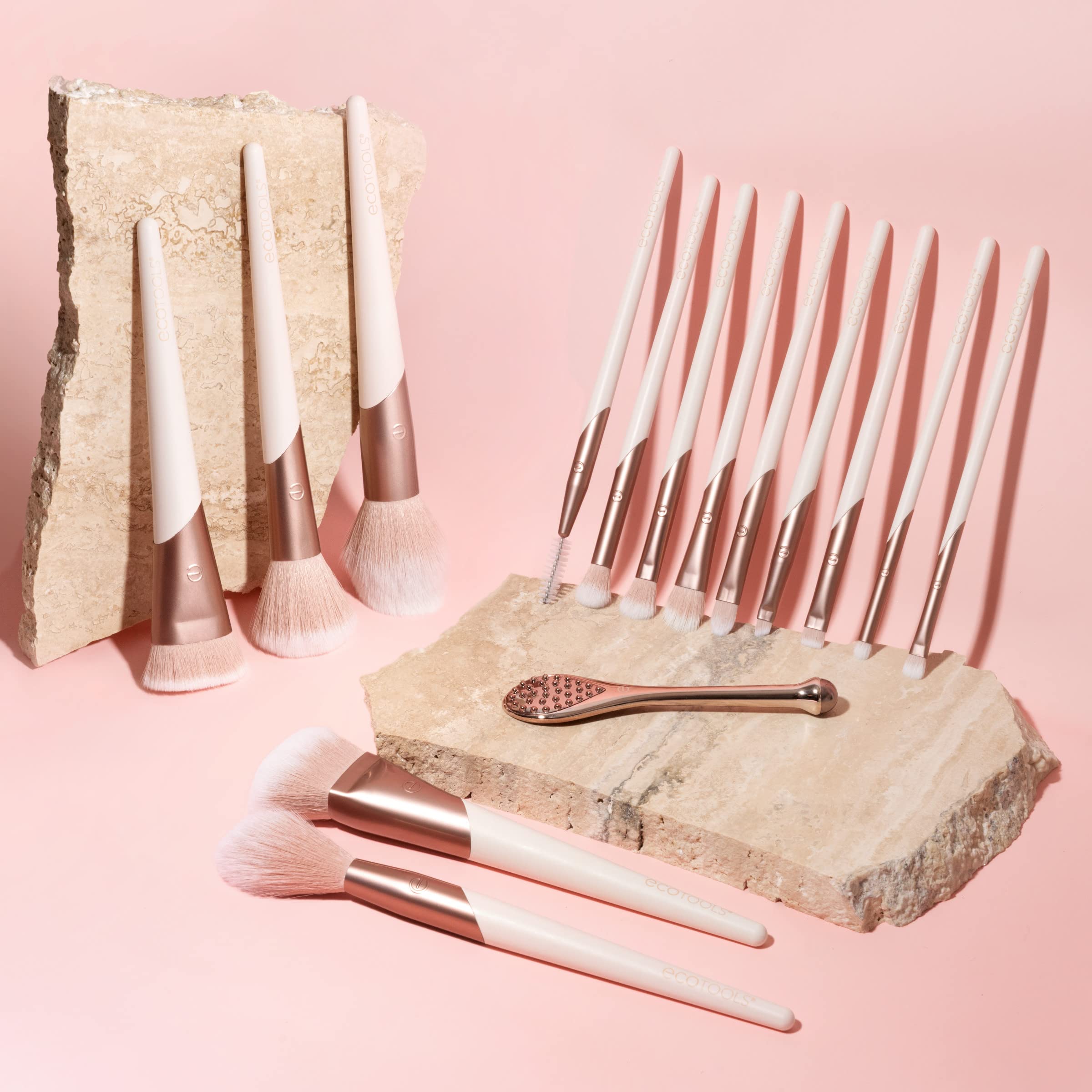 EcoTools recycled-handle material close-up highlighting sustainable construction