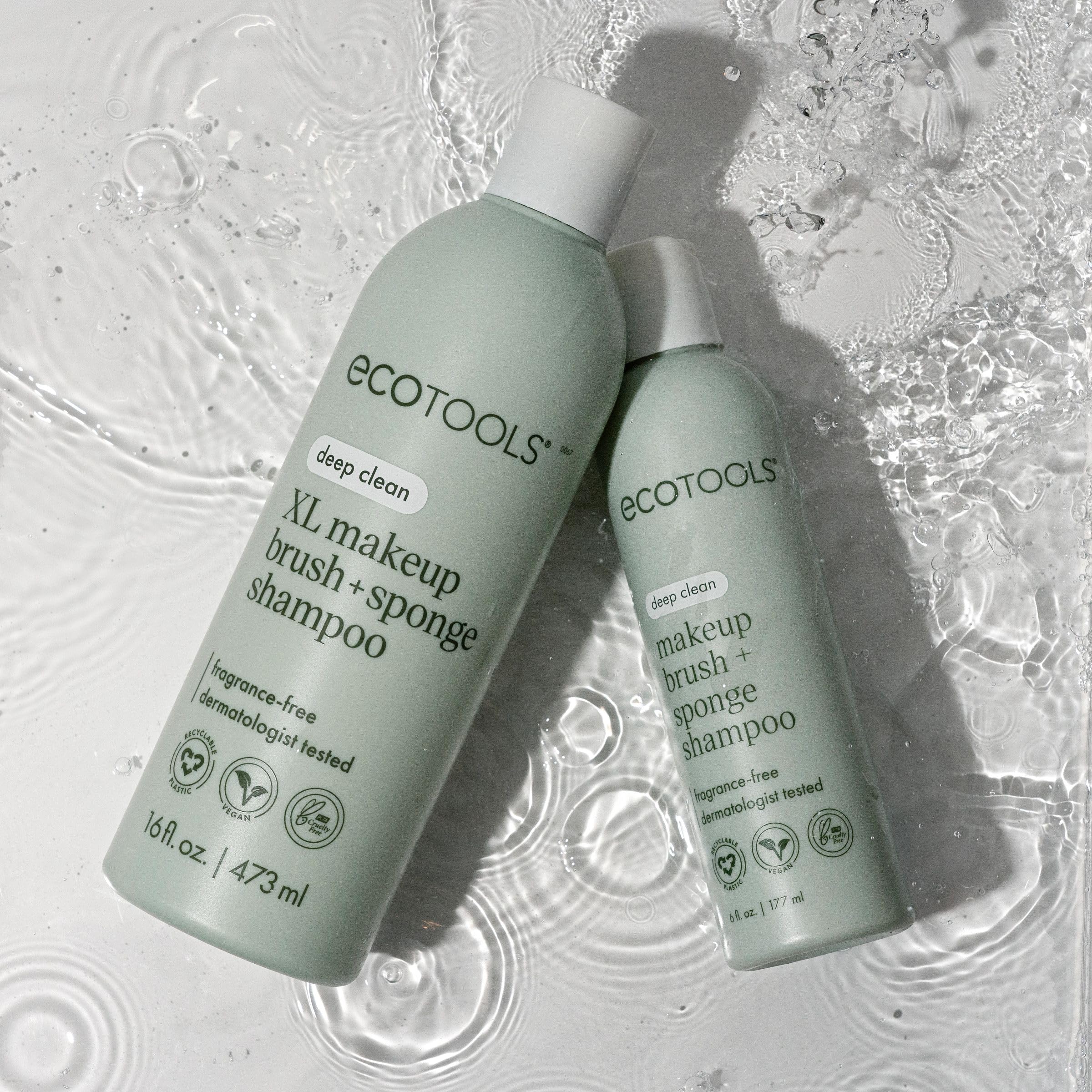EcoTools certification icons displayed to emphasize cruelty-free credentials