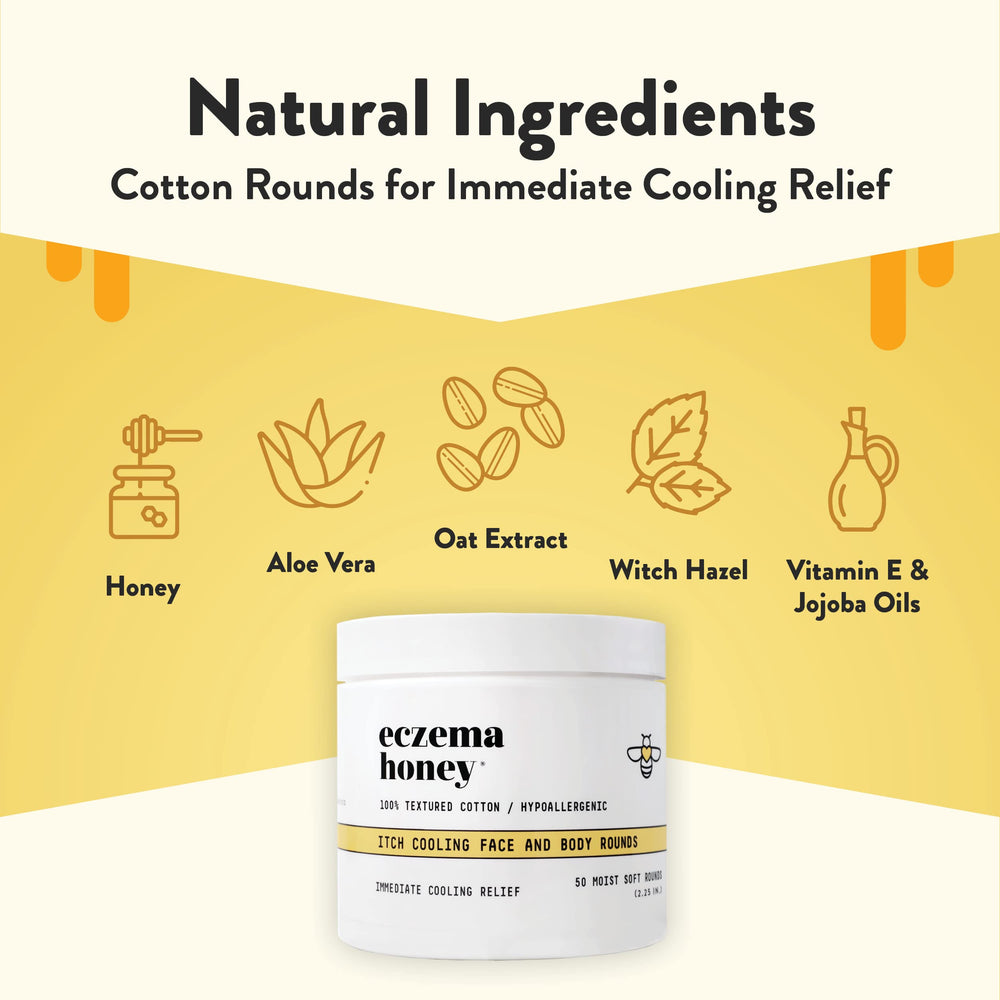 ECZEMA HONEY single round close-up highlighting softness and ready-to-use formula
