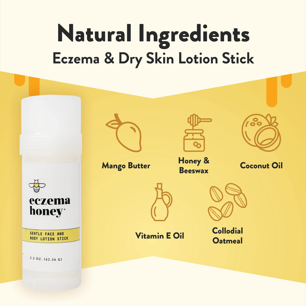 ECZEMA HONEY close-up texture reveals smooth balm for quick absorption