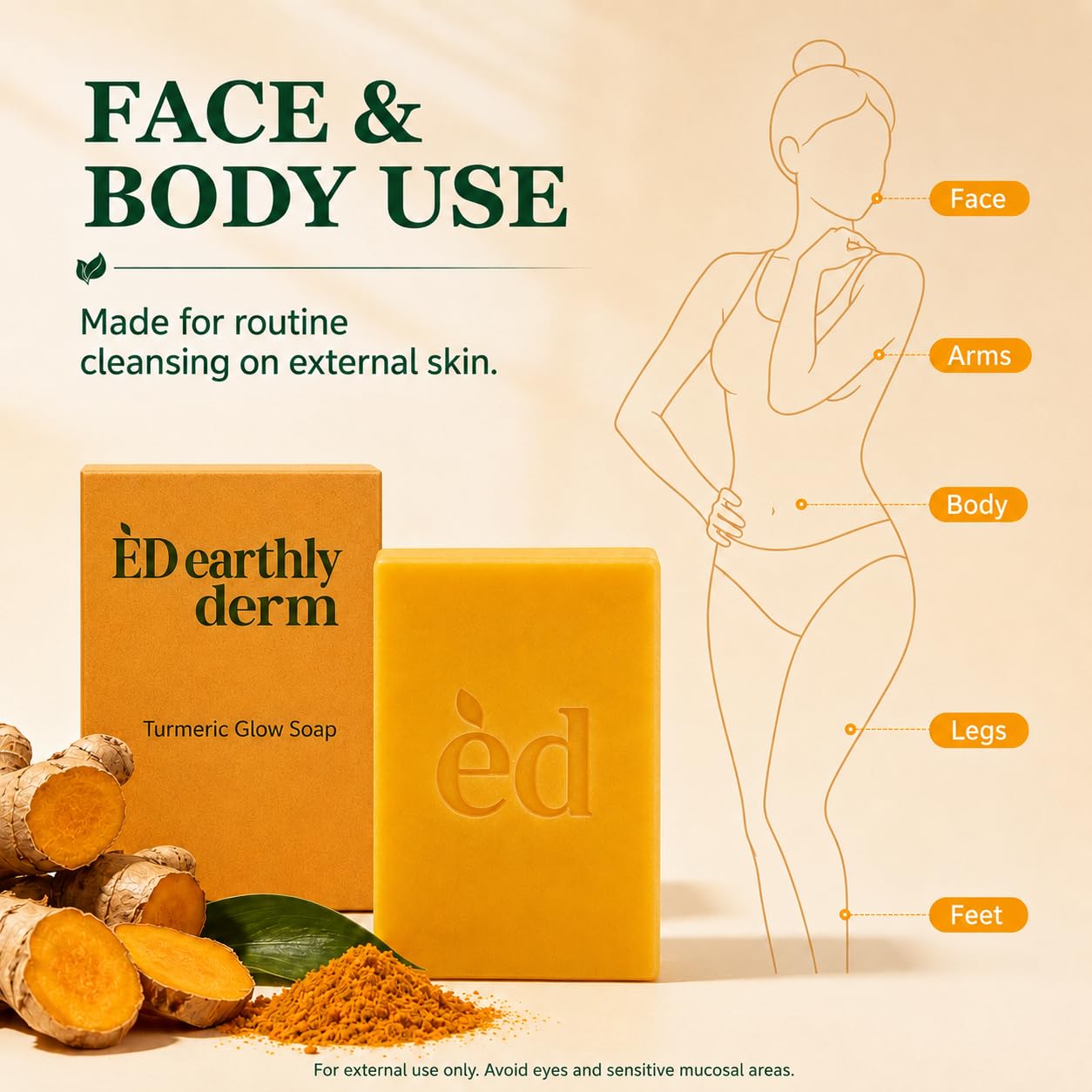 ED EARTHLY DERM HONAVE in bathroom lifestyle scene for minimalist routine