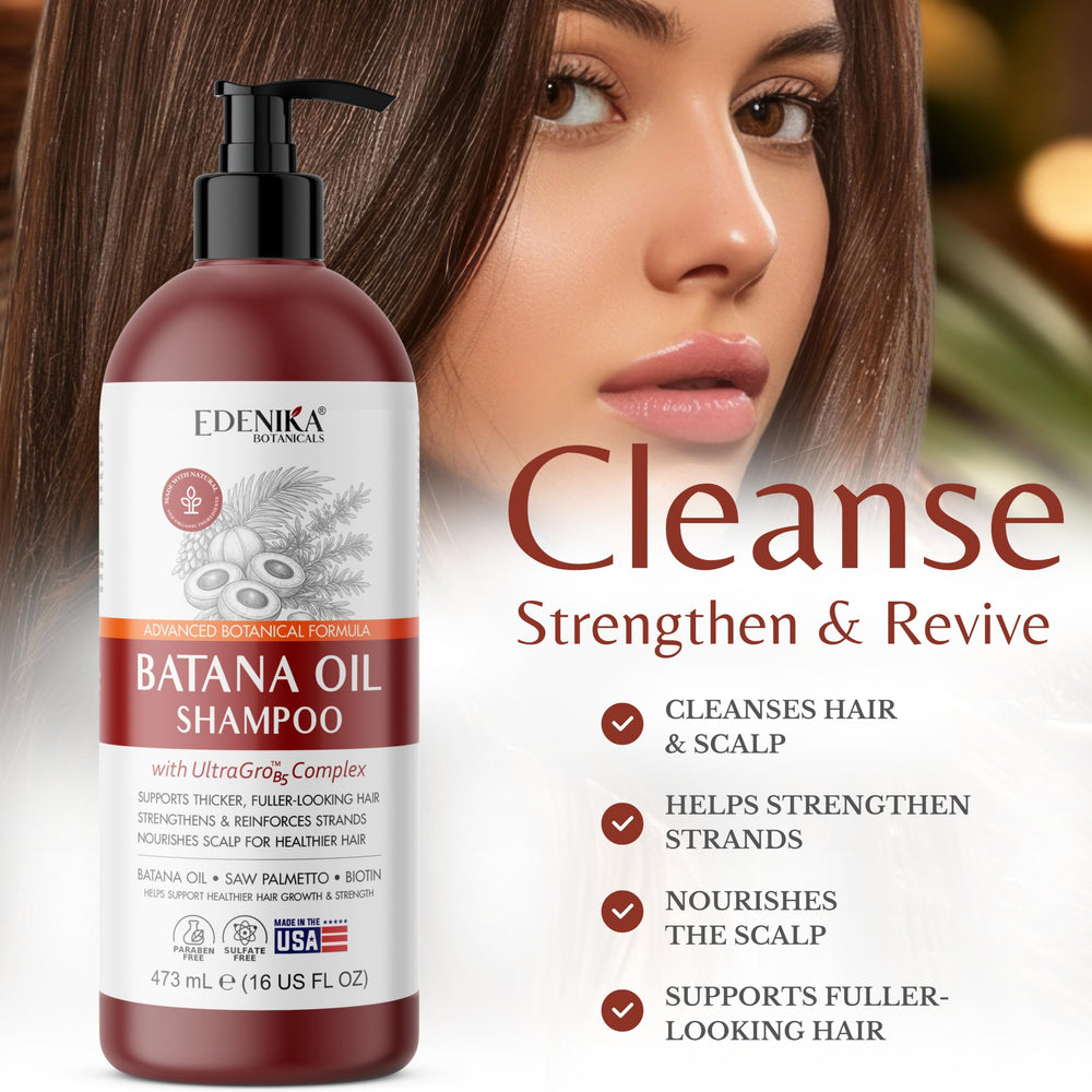 EDENIKA BOTANICALS pump dispensing shampoo for easy use