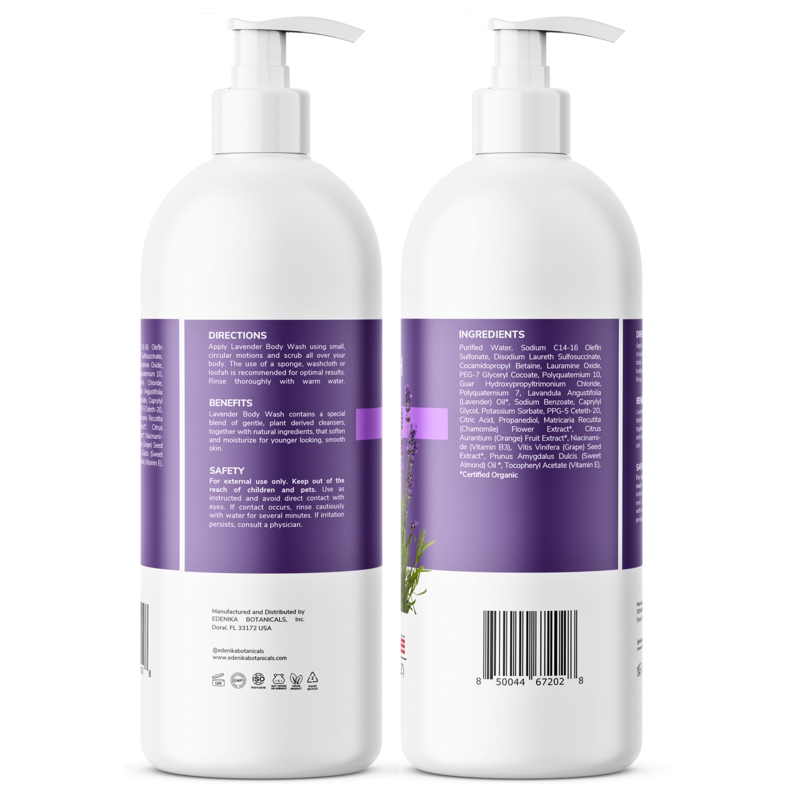 EDENIKA BOTANICALS two bottles packed in a travel kit for convenience