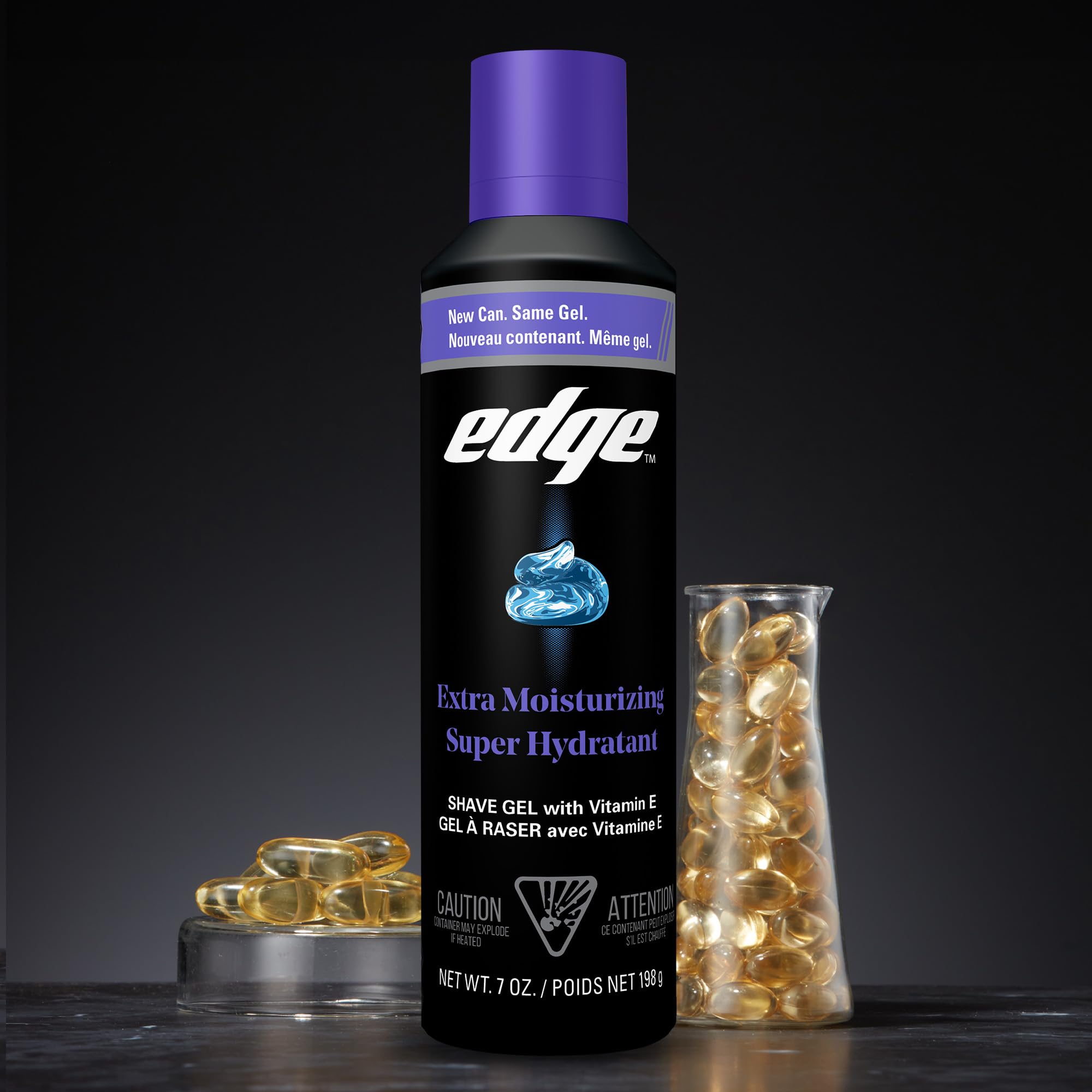 Edge applied with razor demonstrating improved glide and comfort