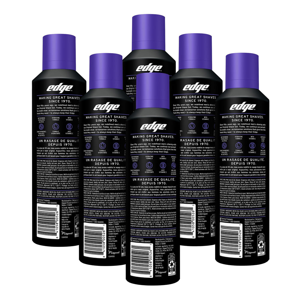 Edge side label close-up listing ingredients and product benefits