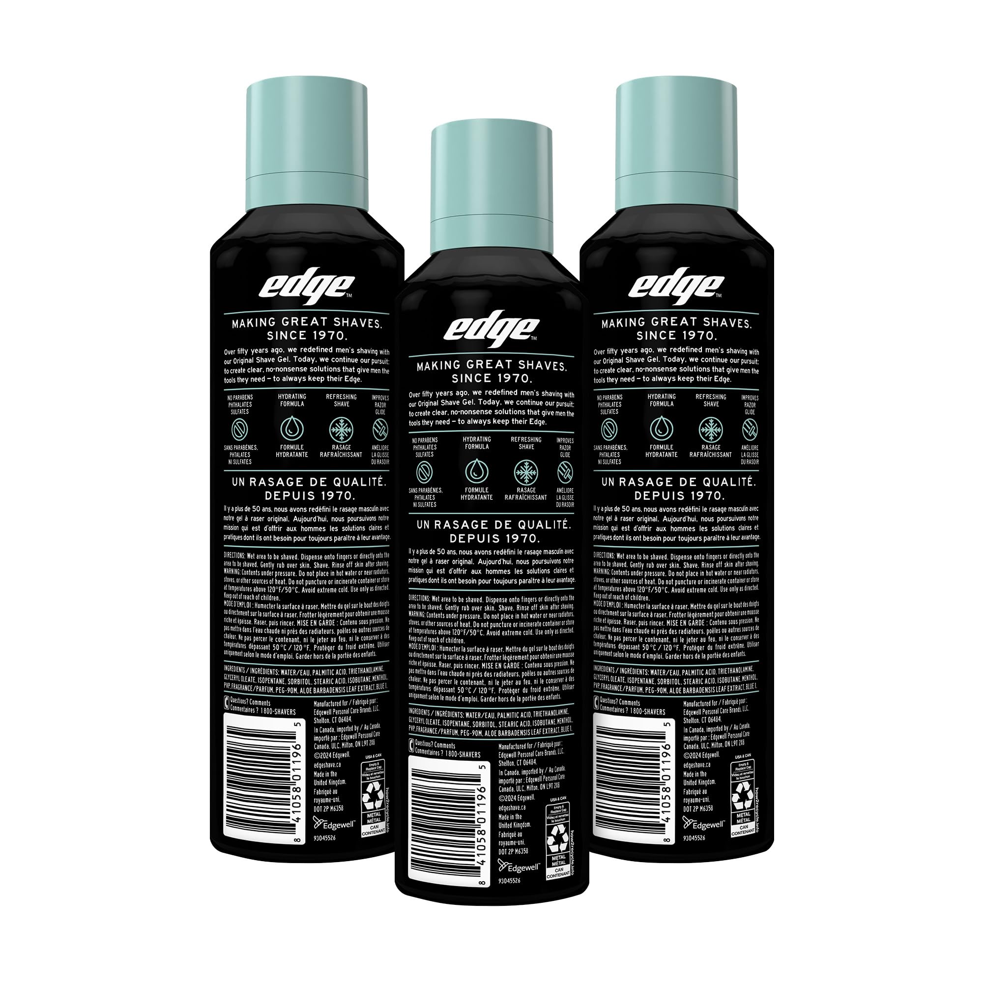 Edge aerosol top and nozzle close-up highlighting easy, controlled dispense