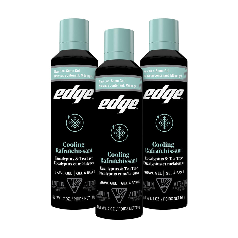 Edge front packaging showing can and label for quick identification and benefit