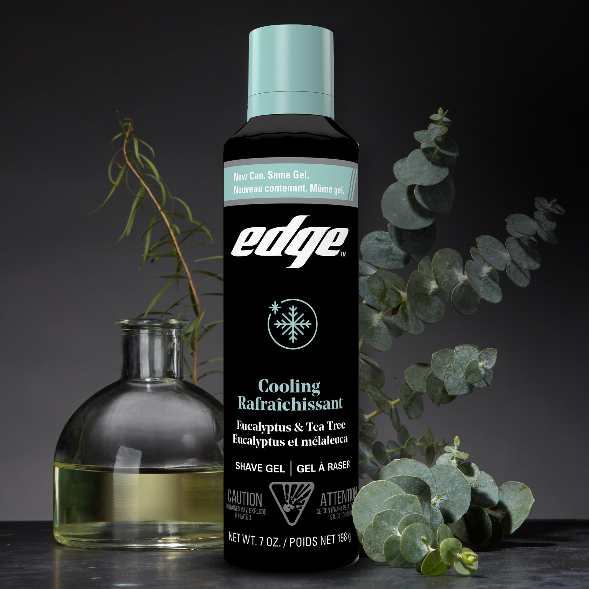 Edge shave gel with razor gliding smoothly to reduce tugging and nicks