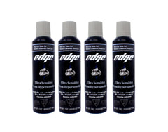 Edge bottle front packaging showing fragrance-free gel and soothing benefits
