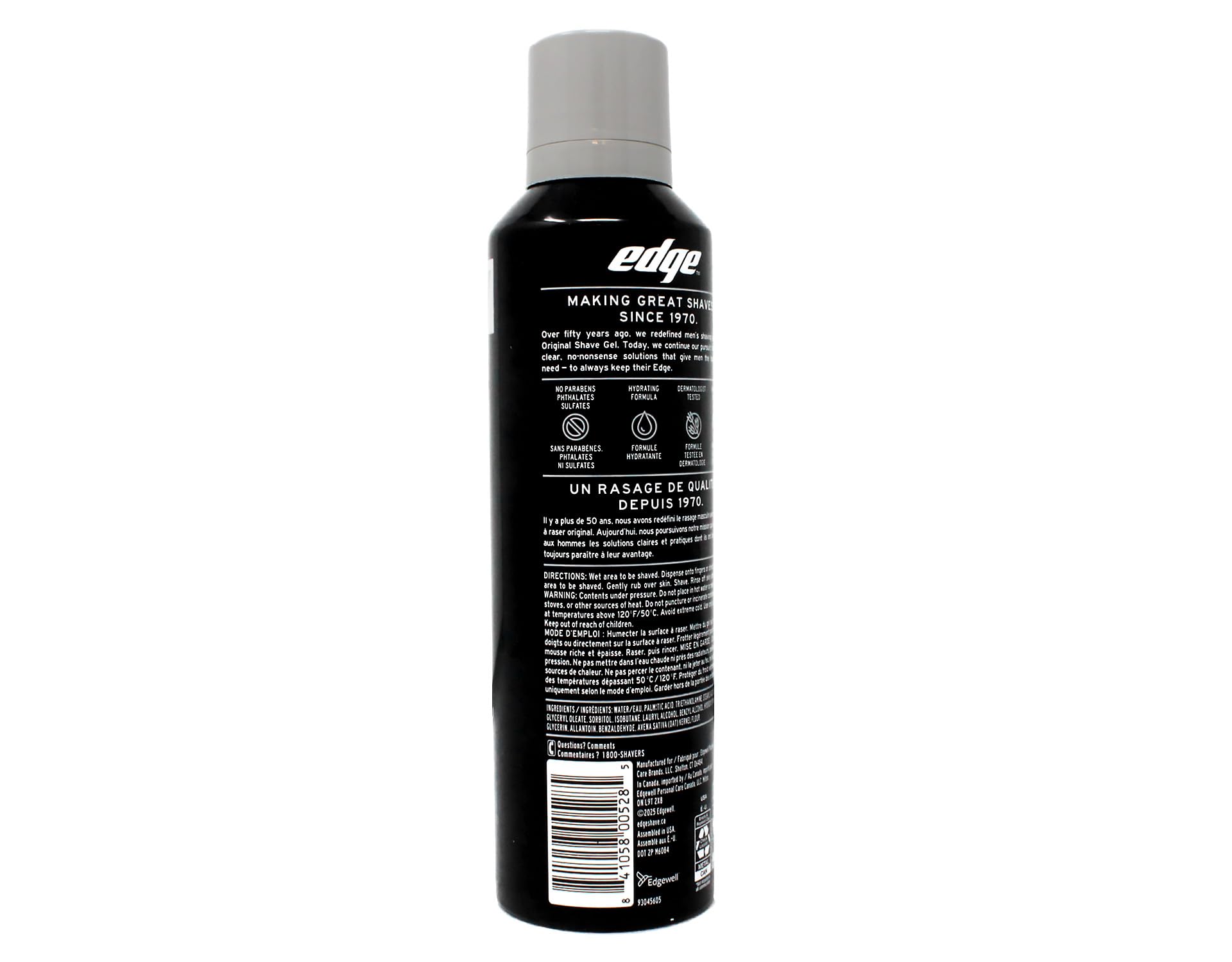Close-up of Edge gel texture highlighting clear lubricating formula for smooth glide