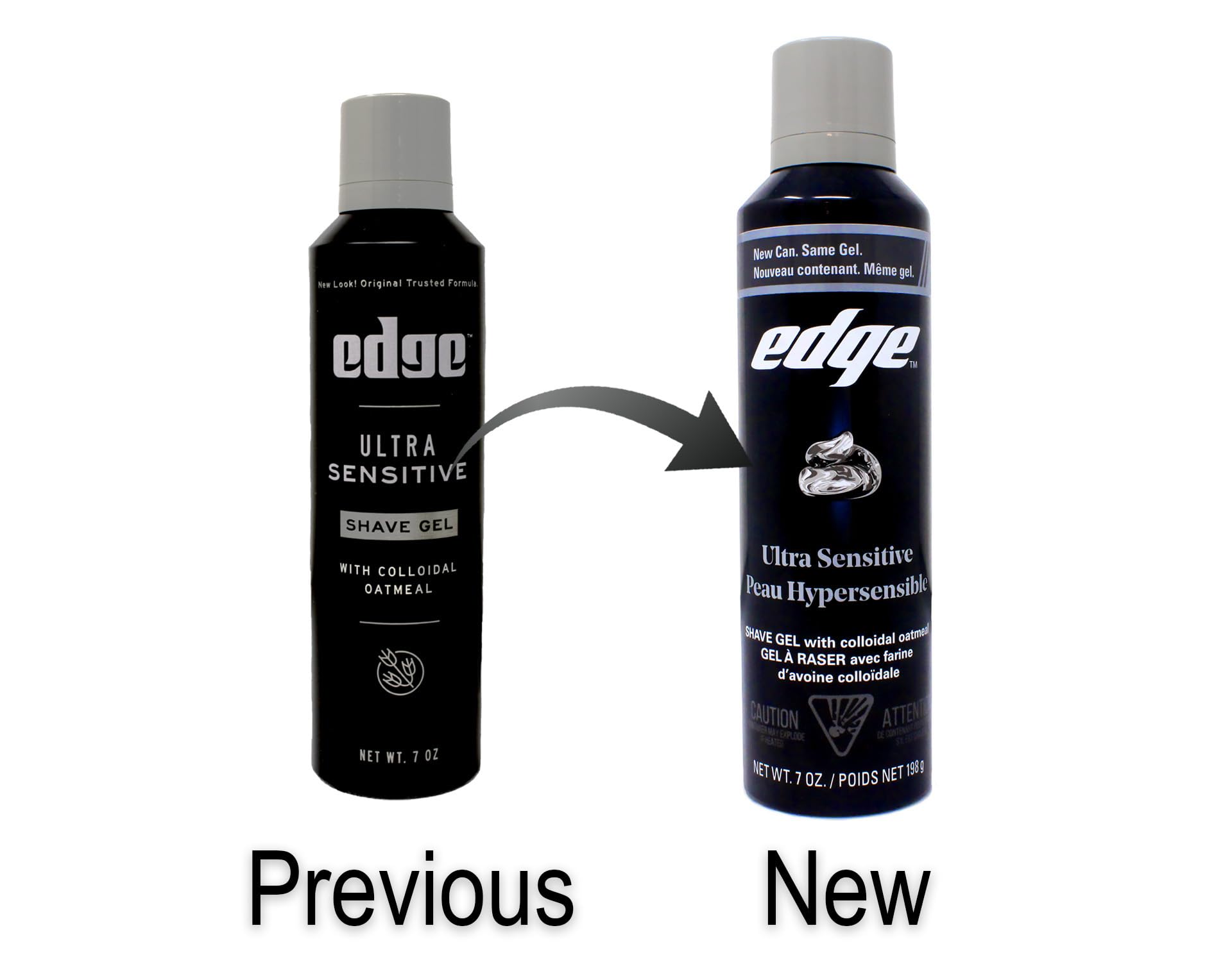 Edge shave gel being dispensed to hand demonstrating easy, controlled application