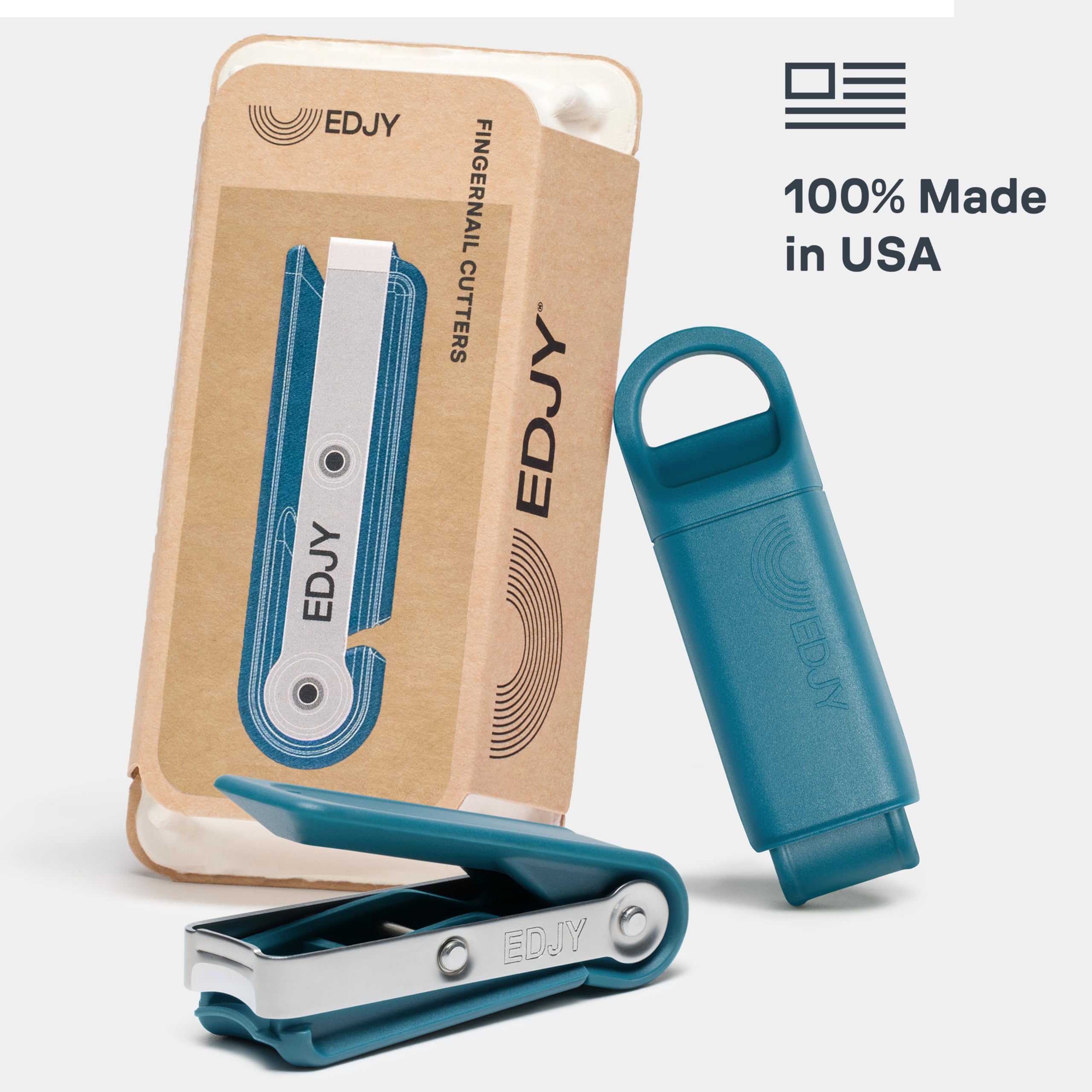 EDJY collection compartment open keeping nail trimmings contained