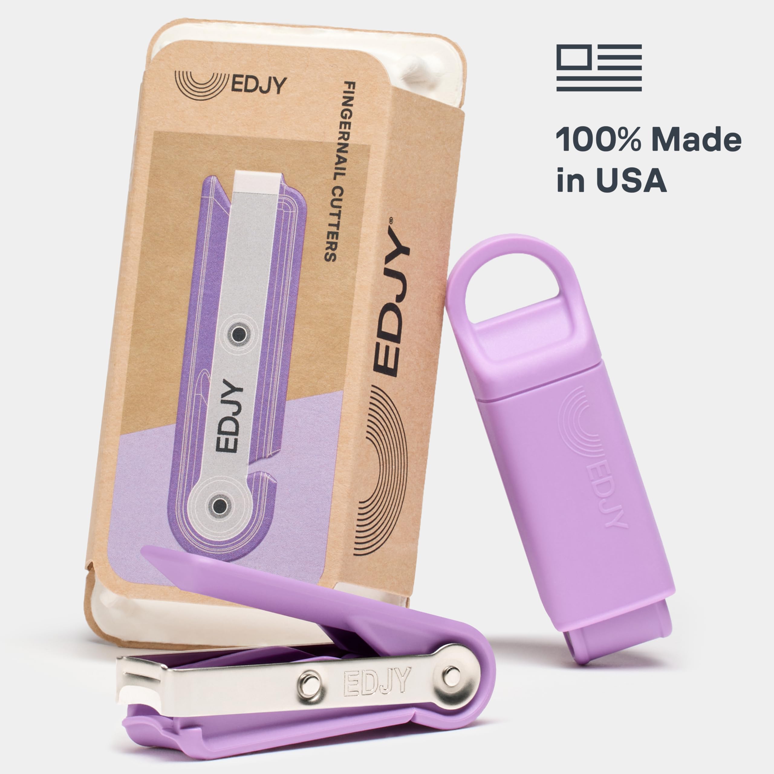 EDJY ergonomic lever angle for easier precise nail control