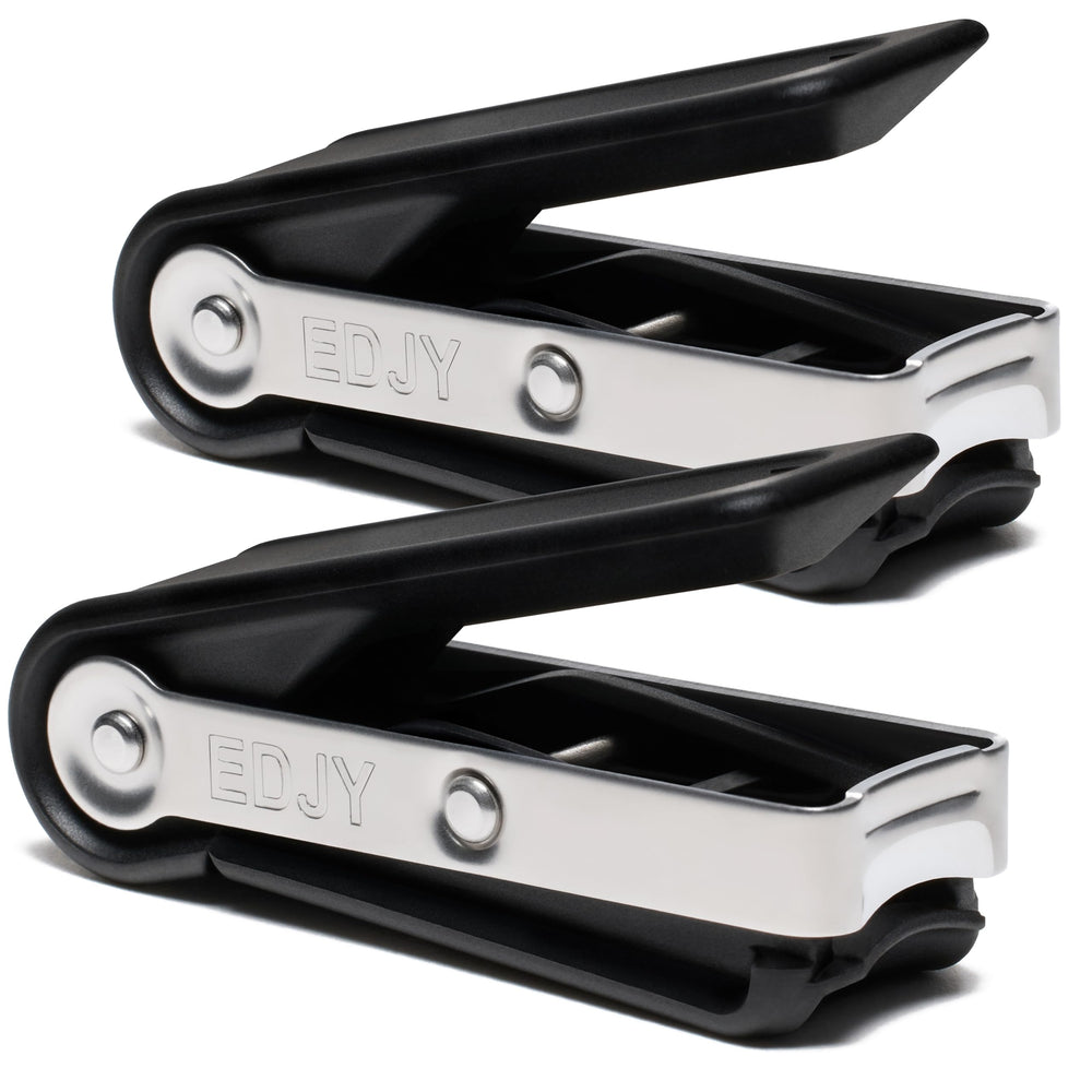 EDJY front view showing black cutter and neat packaging benefit precision