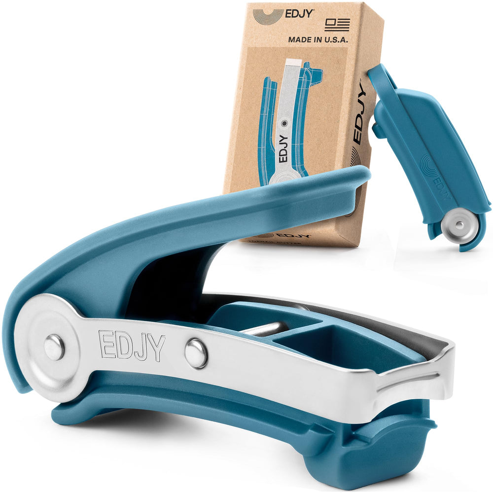 EDJY front view blue showing compact, precise toenail cutter benefits precise trimming