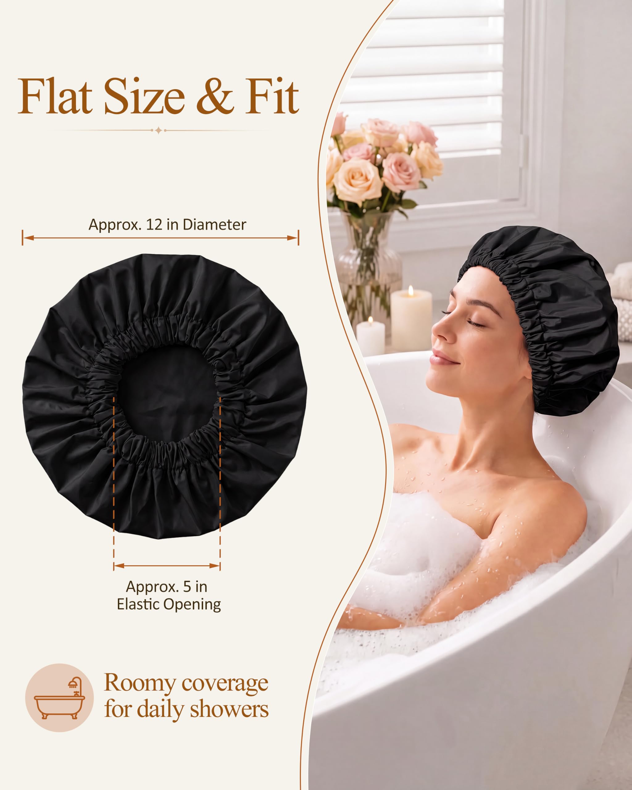 Edoneery in a bathroom spa setting conveying stylish protection and comfort