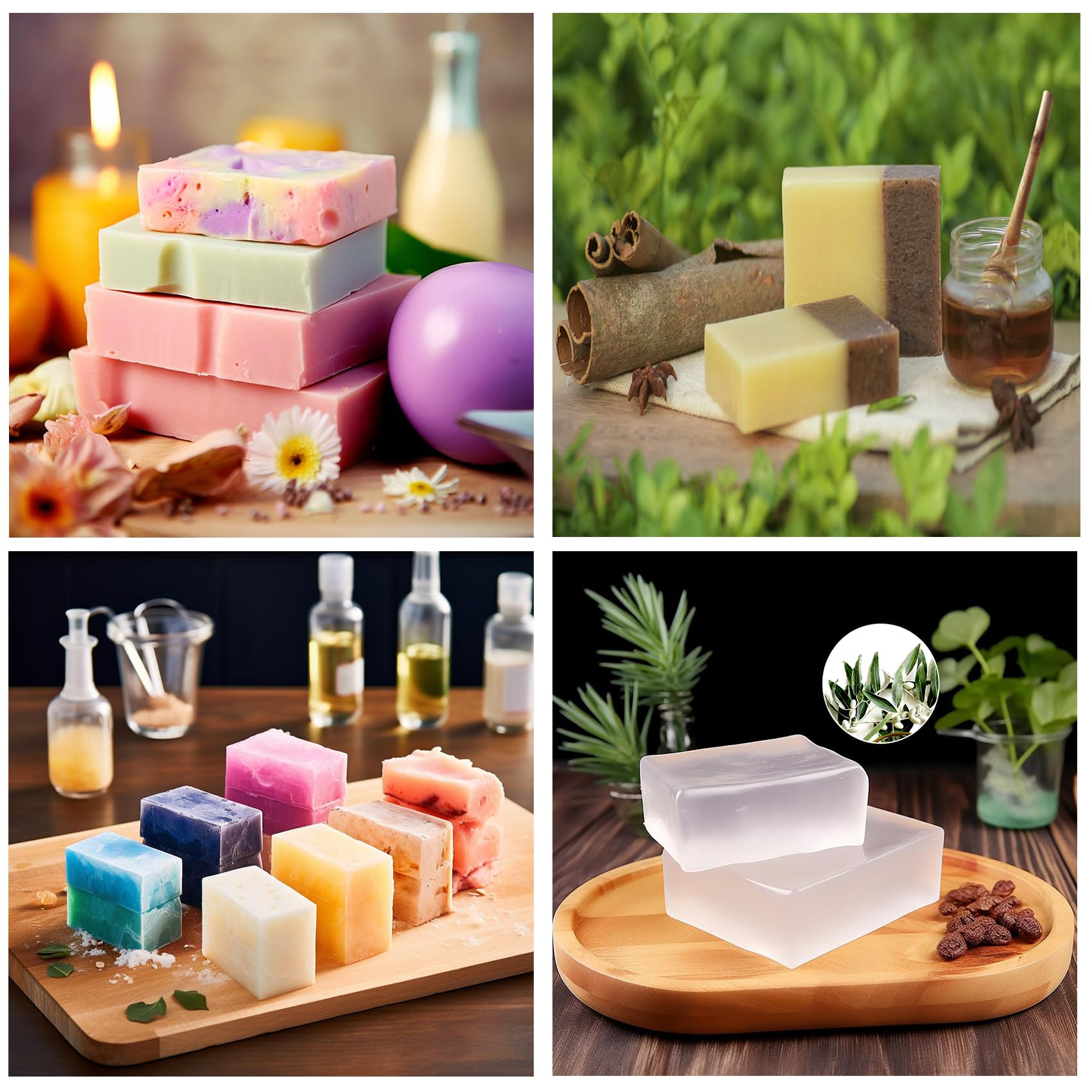 EDSRDRUS soap base with botanicals added, showcases customization possibilities