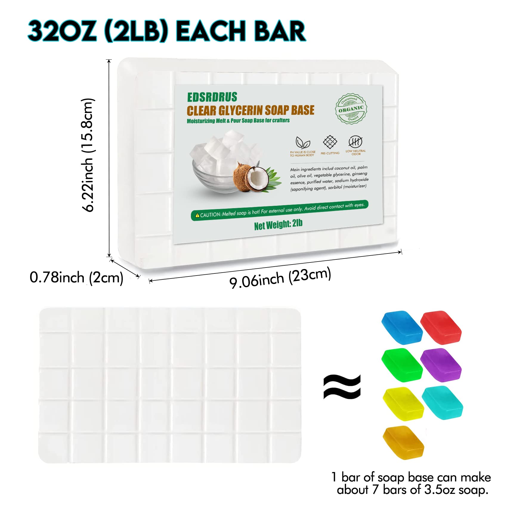 EDSRDRUS label and ingredients close-up, emphasizes simple natural formula