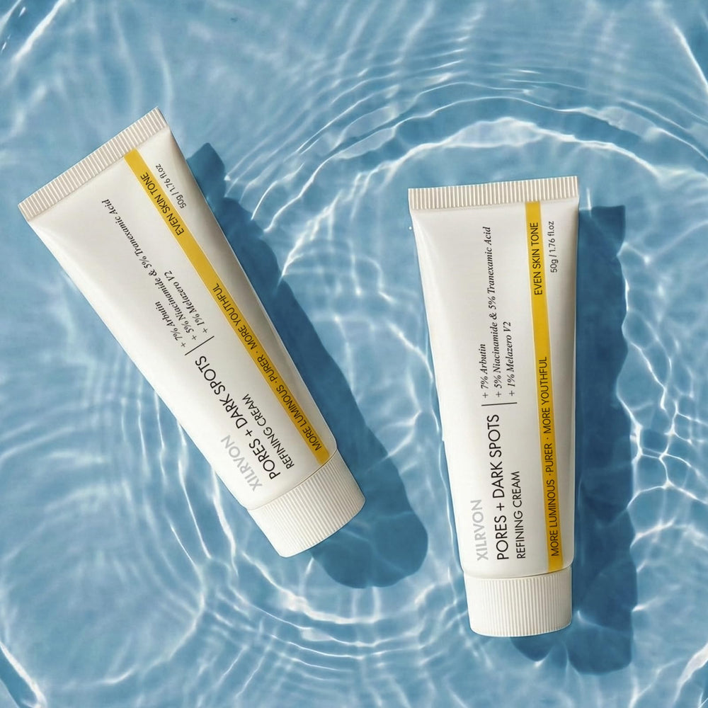 EELHOE label with ingredient list highlighting arbutin and niacinamide actives