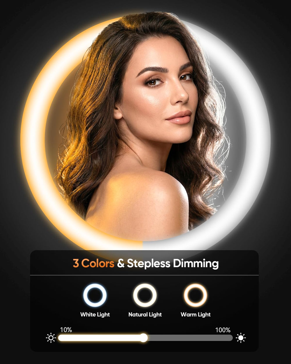 eeuuty 1X full-face side demonstrating natural makeup application
