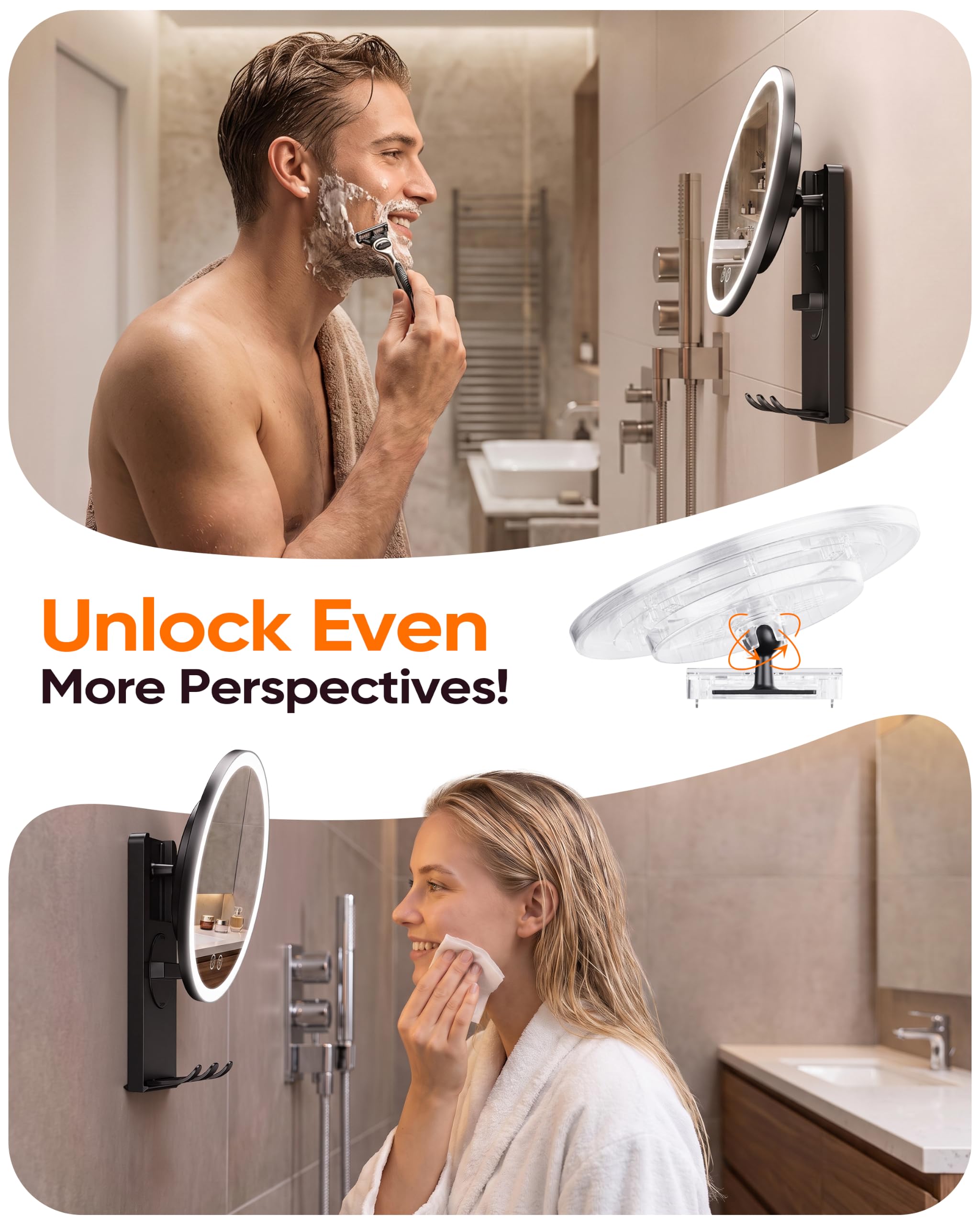 eeuuty bathroom lifestyle shot highlighting faster, less-mess grooming