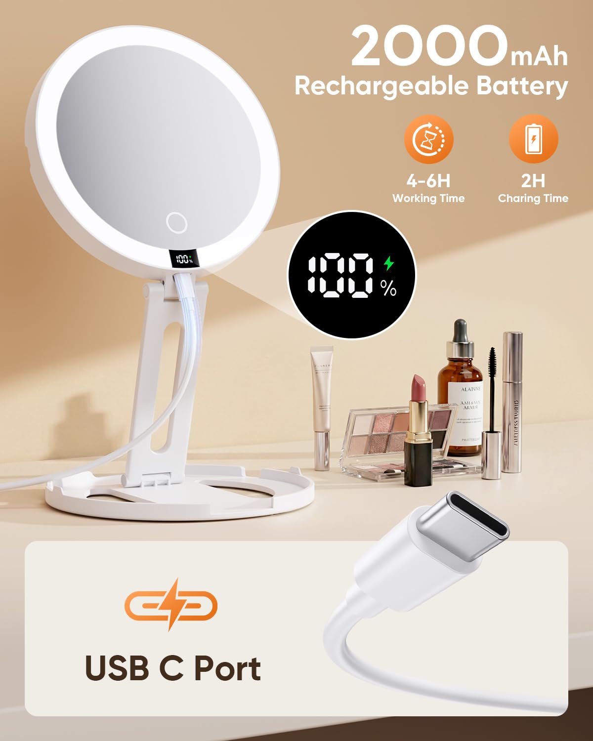 eeuuty hanging in bathroom offering hands-free, adjustable use