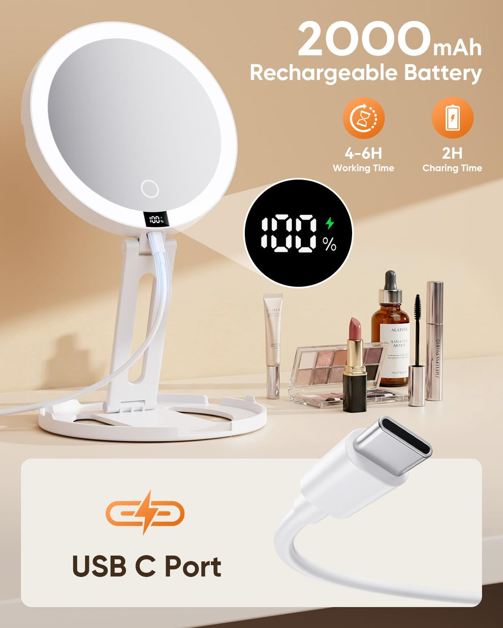 eeuuty hanging in bathroom offering hands-free, adjustable use