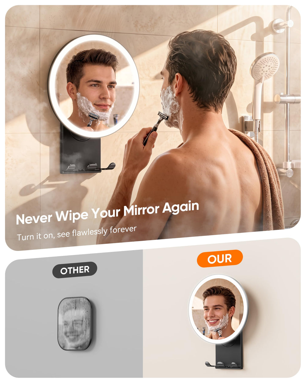 eeuuty suction cup mount attached to smooth tile for reliable hold