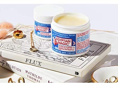 Clear product label and ingredient list of Egyptian Magic for ingredient transparency