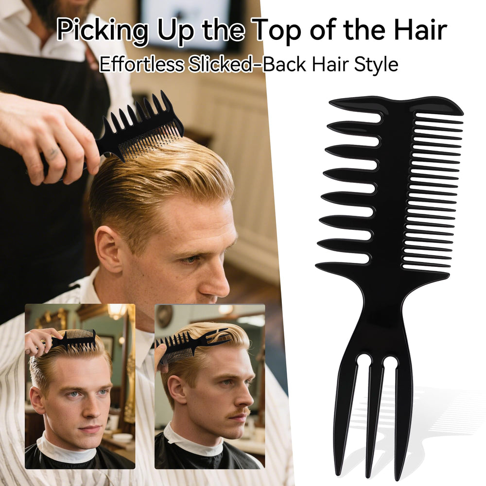 EHBELIF comb positioned with clippers demonstrating safe guided cutting