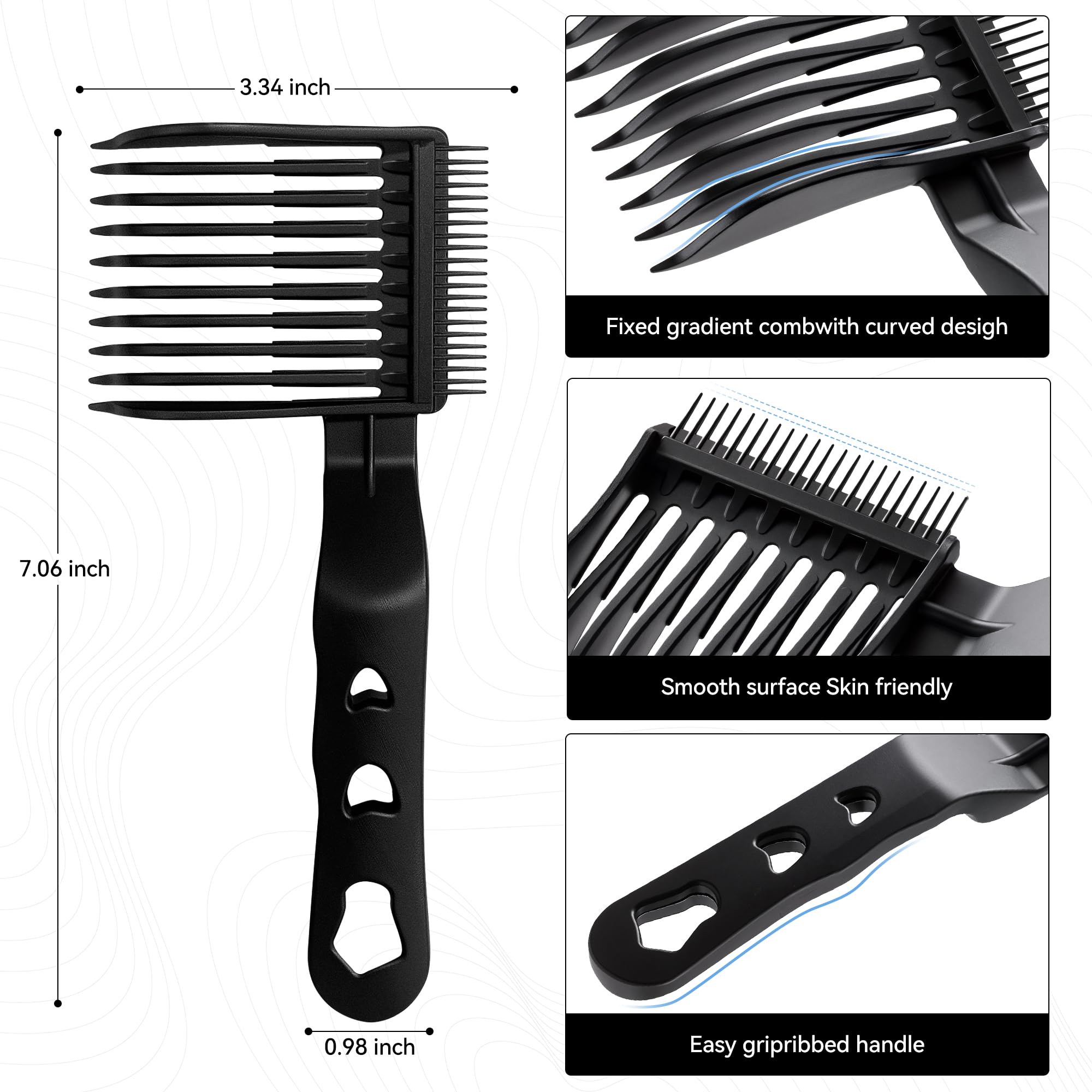 EHBELIF styling comb creating a slick-back finish for polished everyday looks