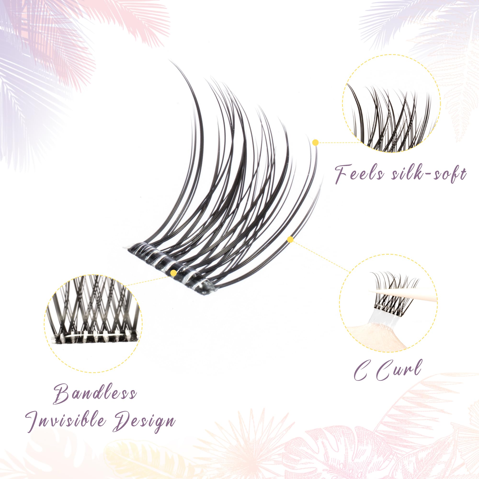EHSZM BEAUTY 8mm cluster next to ruler to show discreet natural length