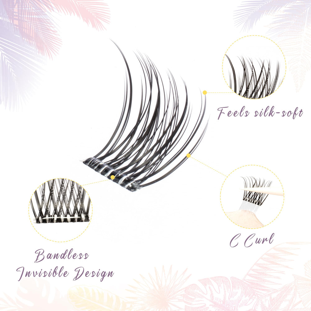 EHSZM BEAUTY 8mm cluster next to ruler to show discreet natural length