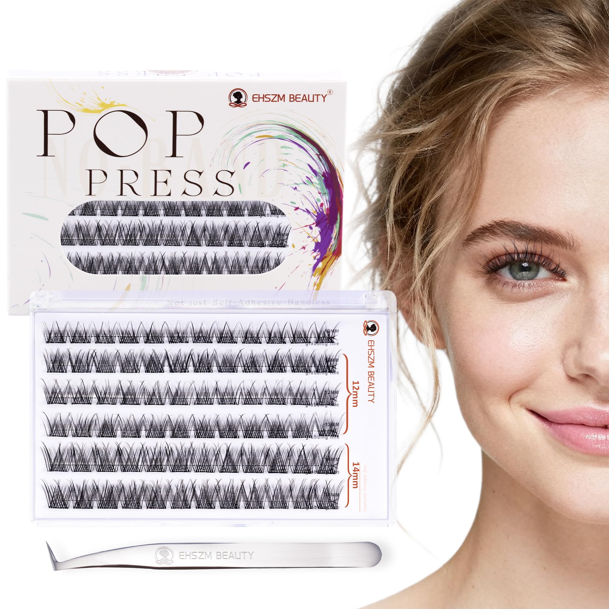 EHSZM BEAUTY kit front packaging showing compact case and applicator, travel-ready convenience
