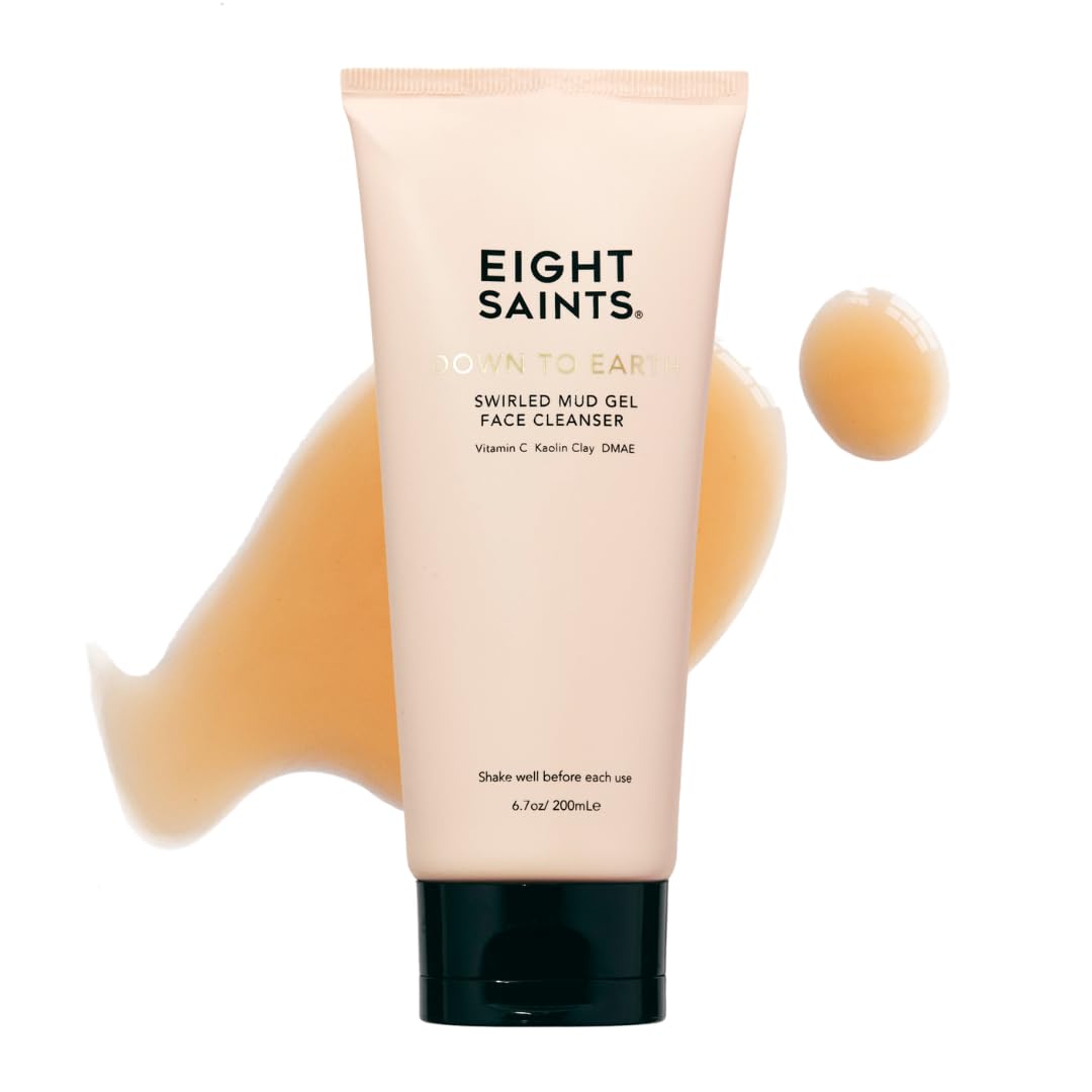 Eight Saints front packaging showing clean cleanser and benefits