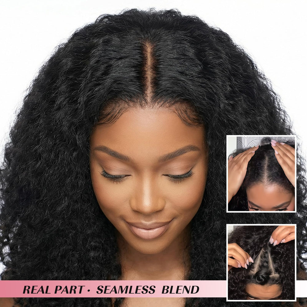 EINAEY V-part opening detail demonstrating realistic blend benefit