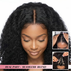 EINAEY V-part opening detail demonstrating realistic blend benefit