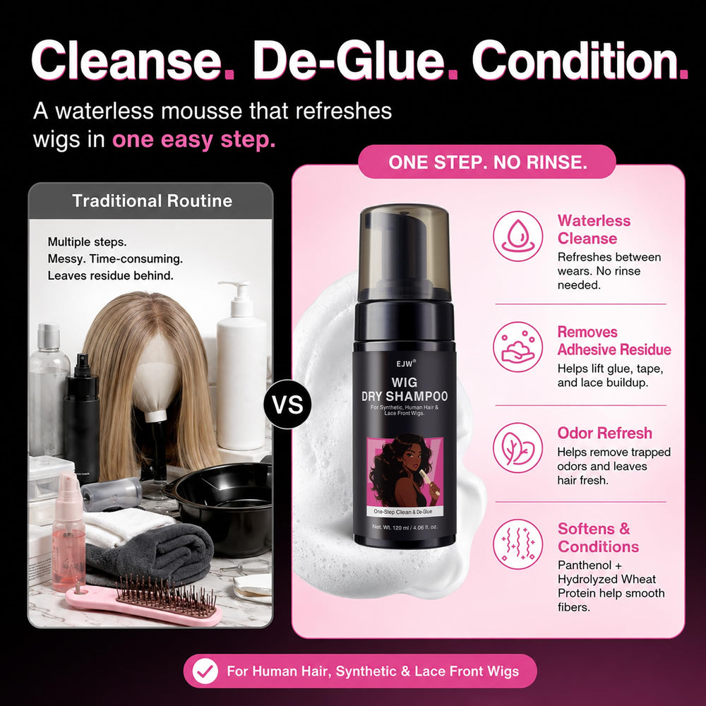 EJW mousse texture close-up revealing lightweight conditioning