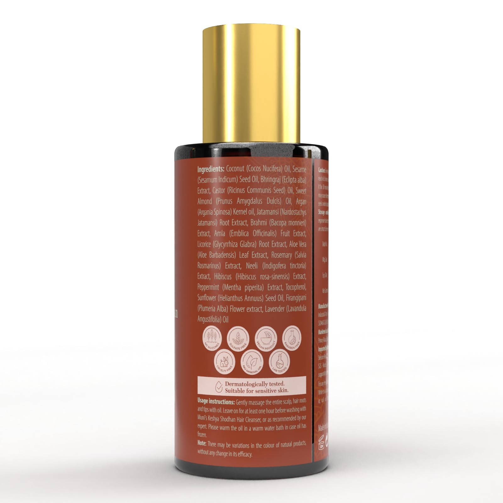 EKMIVEDA lifestyle bathroom shelf display suggesting daily haircare routine
