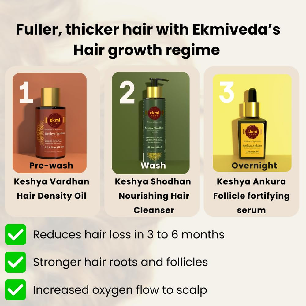 EKMIVEDA oil texture drop demonstrating lightweight non-greasy penetration