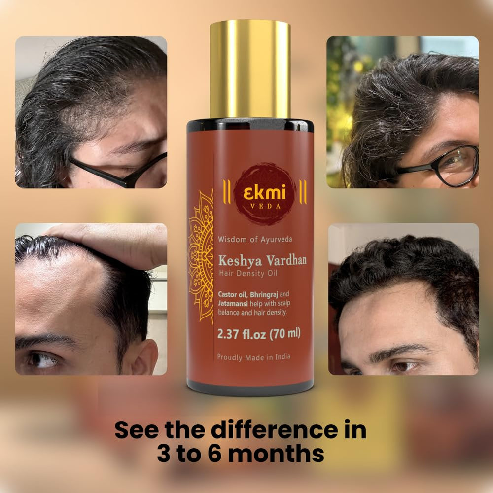 EKMIVEDA scalp massage in use improving circulation and hair feel
