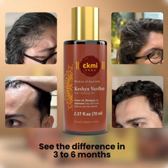 EKMIVEDA scalp massage in use improving circulation and hair feel