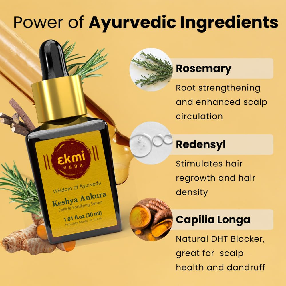 Ekmiveda lightweight serum texture on fingertip showing smooth absorption and non-greasy feel