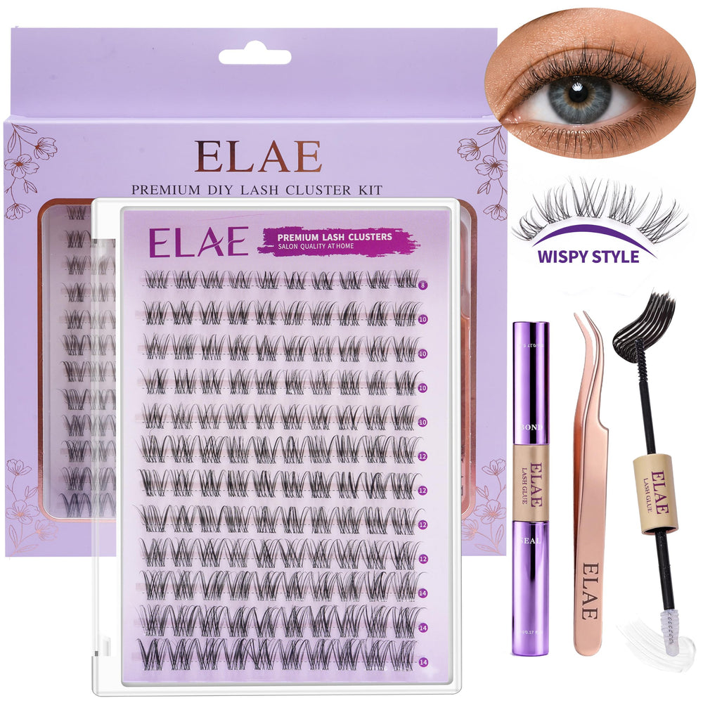 ELAE before and after lashes showing enhanced but natural look